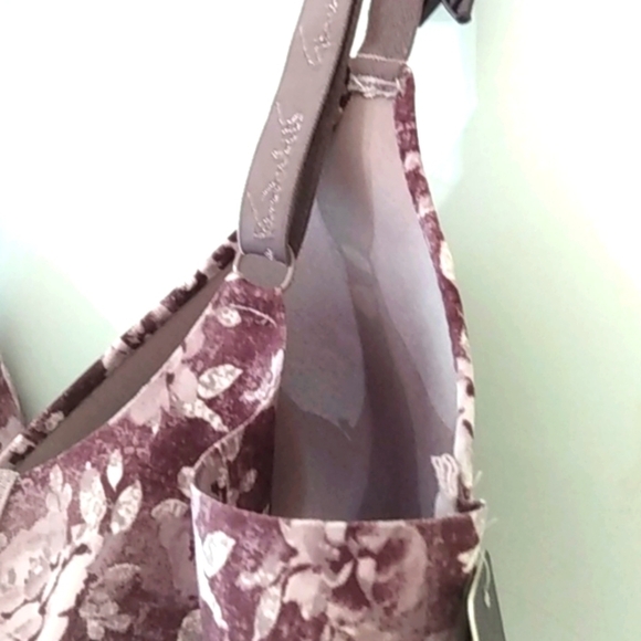 GLORIA VANDERBILT PURPLE FLORAL GENTLE LIFT FULL COVERAGE BRA SIZE 38DD NWT - Picture 7 of 8